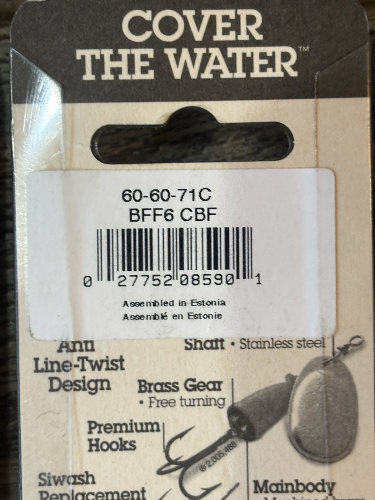 Lot Of (5) NEW Blue Fox Vibrax Size 6 Spinners - Black Body-Silver/Chart Blade. - Image 9