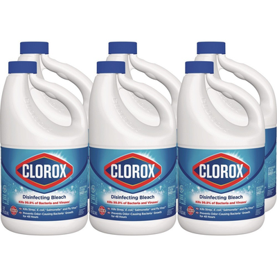 #ad #ad Clorox 32263 81 oz. Bottle Concentrated Regular Disinfecting Bleach 6 CT New $53.87