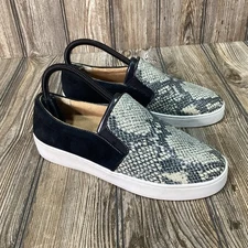 Vionic Womens 356 Midi Snake Print Slip On Casual Comfort Flats Shoes Size 6.5