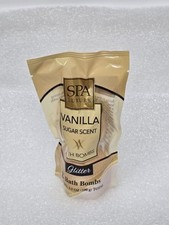 Spa Luxury Vanilla Sugar Scent Glitter Bath Bombs 3.5 Oz Set Of 2
