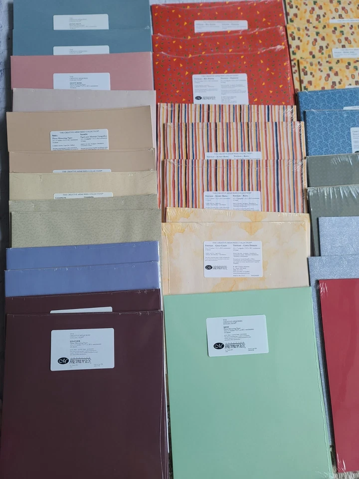 Lote de 40 paquetes sellados de papel Creative Memories de 10 x 12 pulgadas Foto 2 de 4