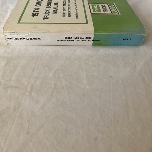 1974 GMC Truck Jimmy Suburban Shop Service Workshop Repair Manual FACTORY OEM - Picture 3 of 5