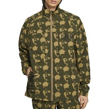 PUMA X Pleasures Full Zip Jacket Mens Brown Casual Athletic Outerwear 62087693