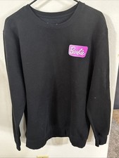 Barbie Womens Black Crewneck Sweatshirt movie ken NEW Sz Large