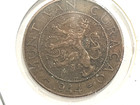 Lot of 2 - 1944 Curacao Netherlands 1 & 2 1/2 Cent Coins — photo 2