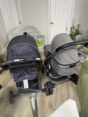 Baby Trend Standard & Carriage Strollers Gray Black Purple Cup Holder Basket