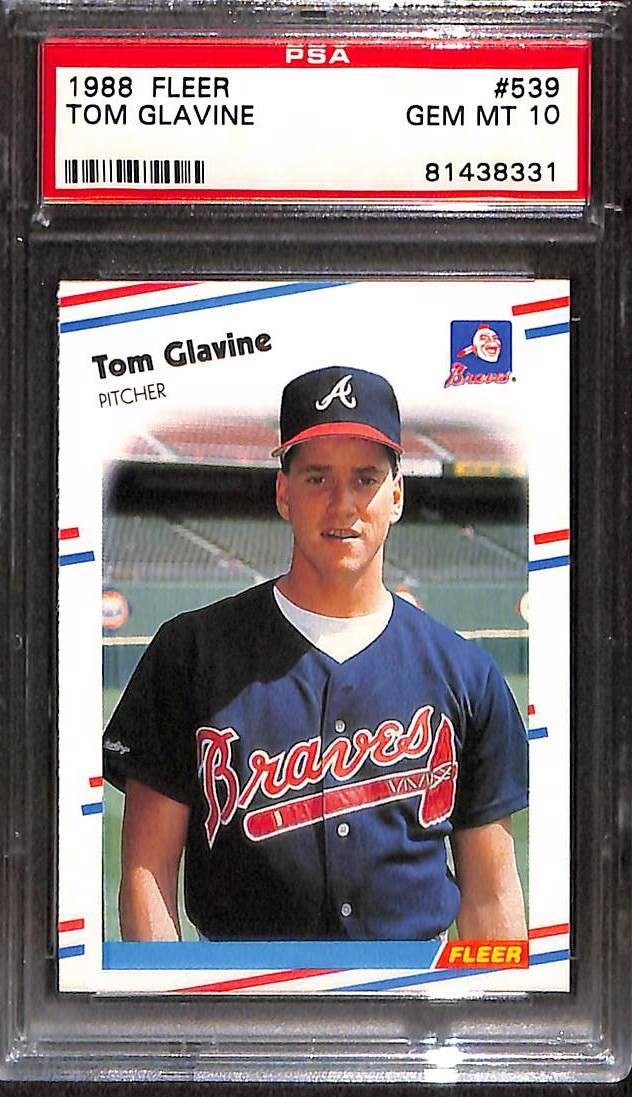 1988 Fleer #539 Tom Glavine PSA 10 GEM-MT 81438331