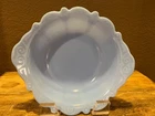 Vintage McKee Delphite Blue Milk Depression Glass 10"×3" Serving Bowl Dish
