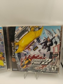 Crazy Taxi 1 and 2 (Sega Dreamcast Video Games Lot, 2000) CIB Complete/Tested 