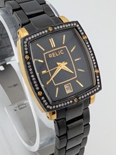 Relic Women's Watch 29mm Case Black 7.25" Band ZR34176- New Battery