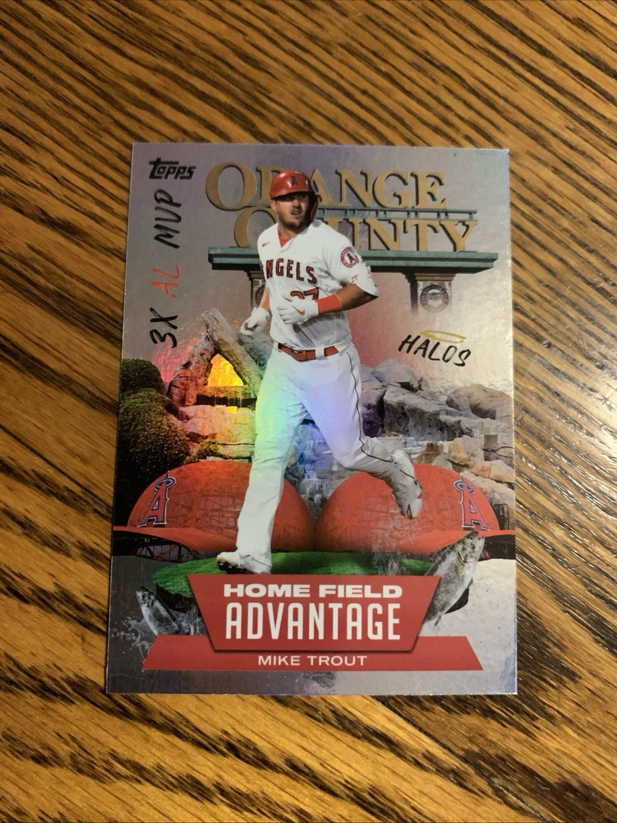 2022 Topps Series 1 Home Field Advantage Mike Trout #HA-5 Los Angeles Angels