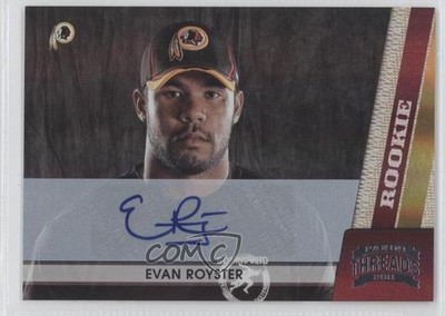2011 Panini Threads Silver Signatures 7/299 Evan Royster #186 Rookie Auto RC 0f8