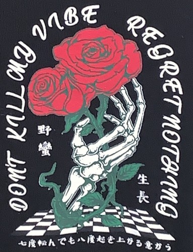 Fresh Laundry Adult "Old Growth" Skeleton & Rose Graphic Long Sleeve Shirt (2XL) - Picture 7 of 24