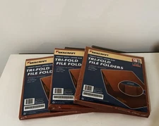 Skilcraft Tri-Fold File Folders 10 Pack X 3 (30 Total) New Sealed Ships Free
