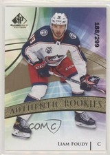 2020 Upper Deck SP Game Used Authentic Rookies Golden Burst /299 Liam Foudy z6b