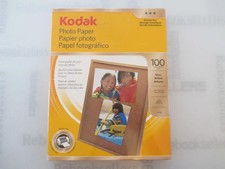 Kodak Photo Paper for inkjet printers, Gloss Finish, 7 mil thickness, 100 Shee..