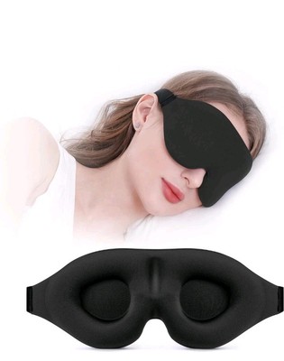 Sleep Mask for Side Sleeper, Light Blocking Sleeping Eye Mask for Women Men, 3D 