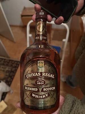 Chivas Regal 12 Jahre Blended Scotch Whisky, 43% 1 Liter Vintage 1970 Mit OVP