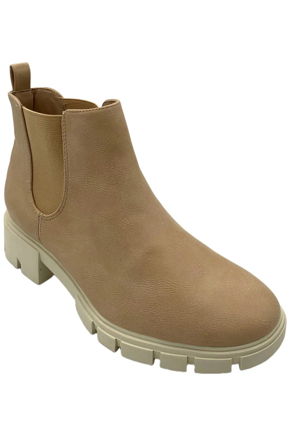 Journee Womens Rorke Chelsea Boots Nude 8790₽