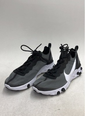 Nike React Element 55 Anthracite White Black Running Shoes Men's Size 11.5