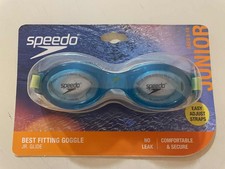 Brand New Speedo Junior Glide Swim Goggles, Blue Atoll/Clear.