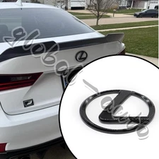 Gloss Black Trunk Emblem for 2014–2019 IS250 IS300 IS350 2013–2018 ES350 GS350