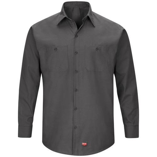 Red Kap Men's Long Sleeve Work Shirt with MIMIX