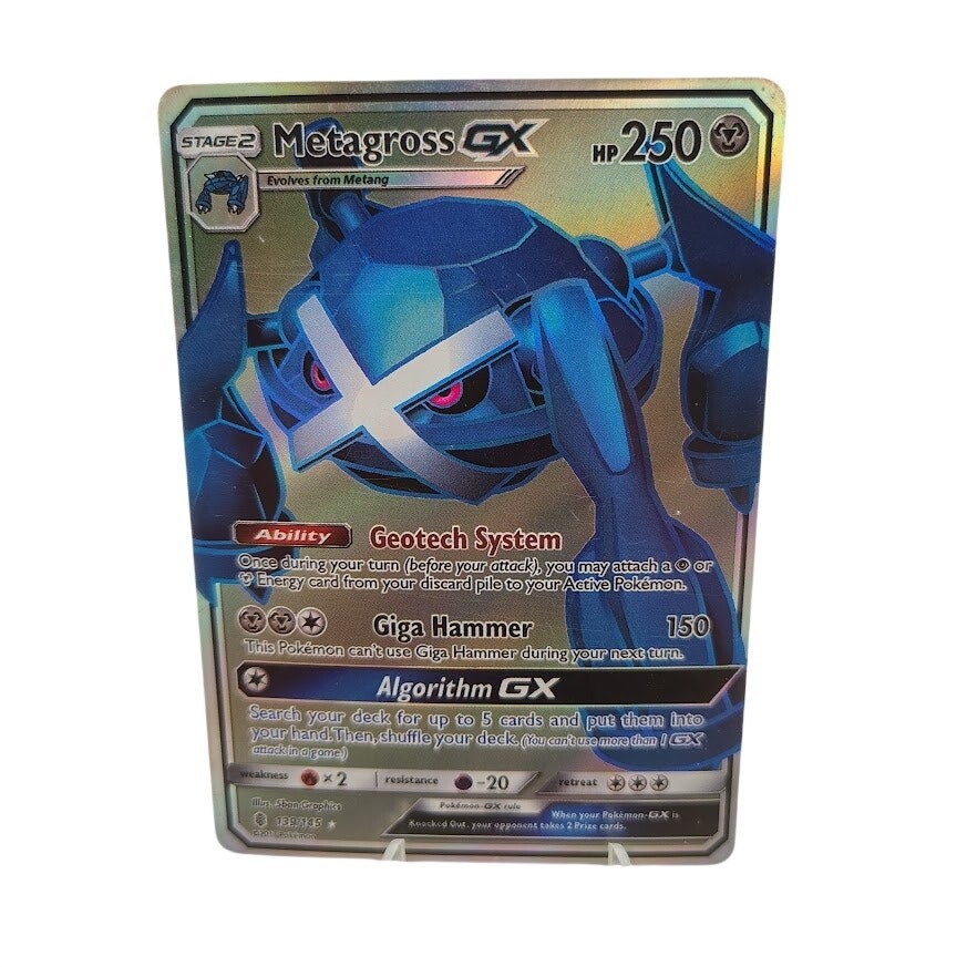 Metagross GX 139/145 Full Art Ultra Rare Pokemon TCG Guardians Rising LP