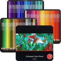 Buntstifte Set 72 StüCk Metallbox Holzstifte FüR Erwachsene Malen Zeichnen