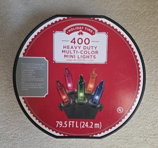 NEW SEALED Holiday Time 400 Heavy Duty Multi-Color Mini Christmas Lights 79.5ft
