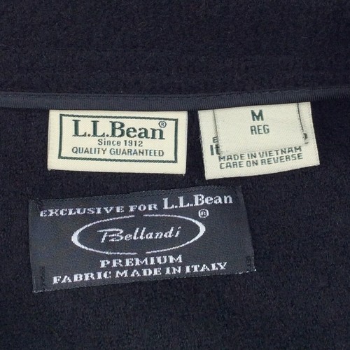 Chaquetón para mujer LL Bean Bellandi mediano negro de lana hervida Boucle longitud media - Imagen 8 de 9