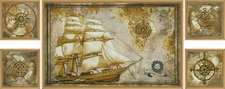 Creative Сross Stitch Embroidery Kit "Sea voyage" Nova Sloboda