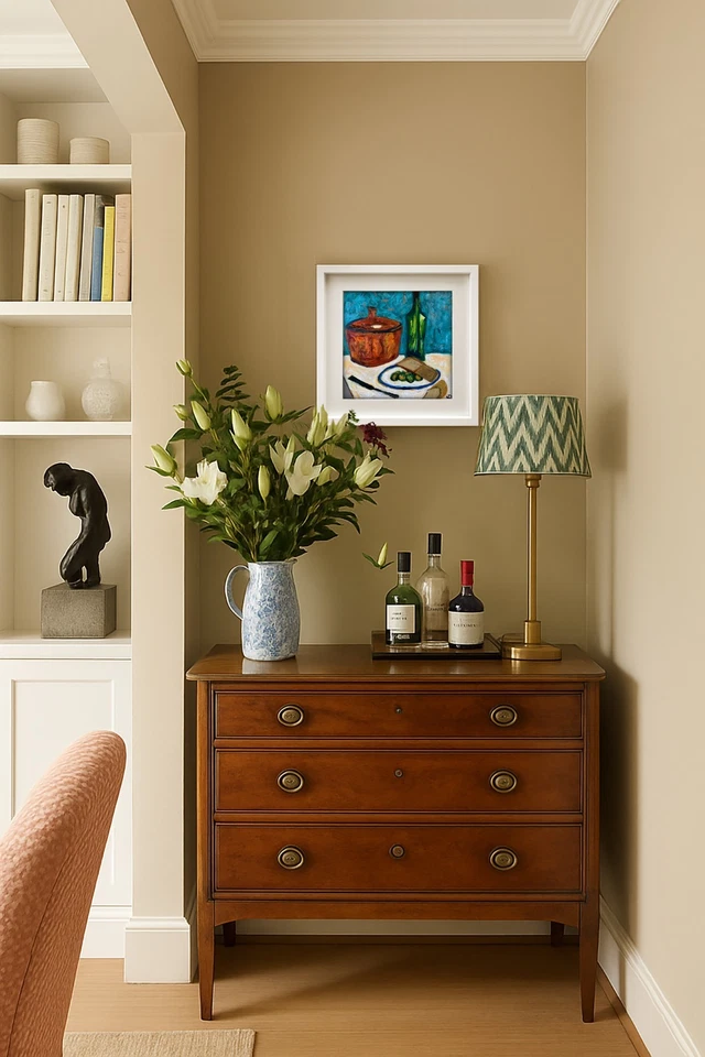 ORIGINAL OIL PAINTING NEW 43cm X 43cm Fruit STILL LIFE SKETCH ART By Artist - image 4 of 4