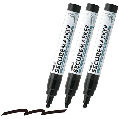 3-Pack Secure Marker Redacting Pen Blackout Ink to Hide Private Information