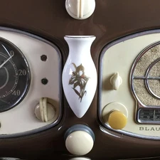 DASH FLOWER BUD VASE German Car 356 MB VW COX KFER AUTOVASE KDF FORD ROSENTHAL