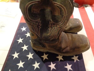 WOW 30%OFF MEN JUSTIN STEEL TOE WORK BOOTS #WK2106 SIZE 14EE.