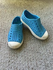 Native Jefferson Kids Casual Slip On Water Shoes Turquoise Size C7