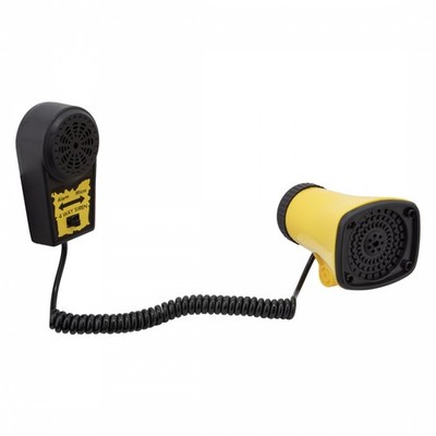 Sunlite 3-Sound Electric Bicycle Horn with Handlebar Push Button, 9V Battery