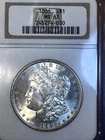 1886 P MORGAN DOLLAR  NGC CH BU  OLD HOLDER BLAZING LUSTER