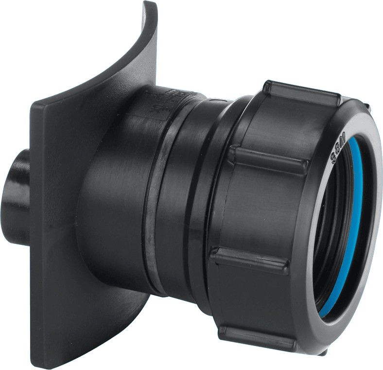 McAlpine BOSS110TCAST-BL Black Cast Iron Soil Pipe Boss Connector - 22mm Drill