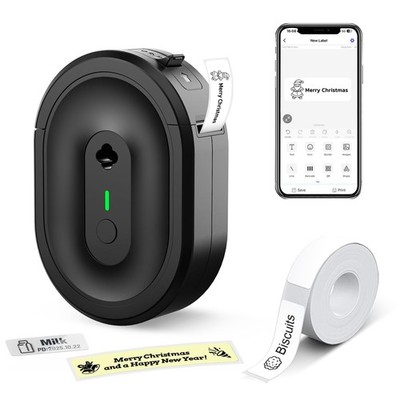 Mini Label Maker Machine with Tape, N12 Portable Bluetooth Label Printer, The...