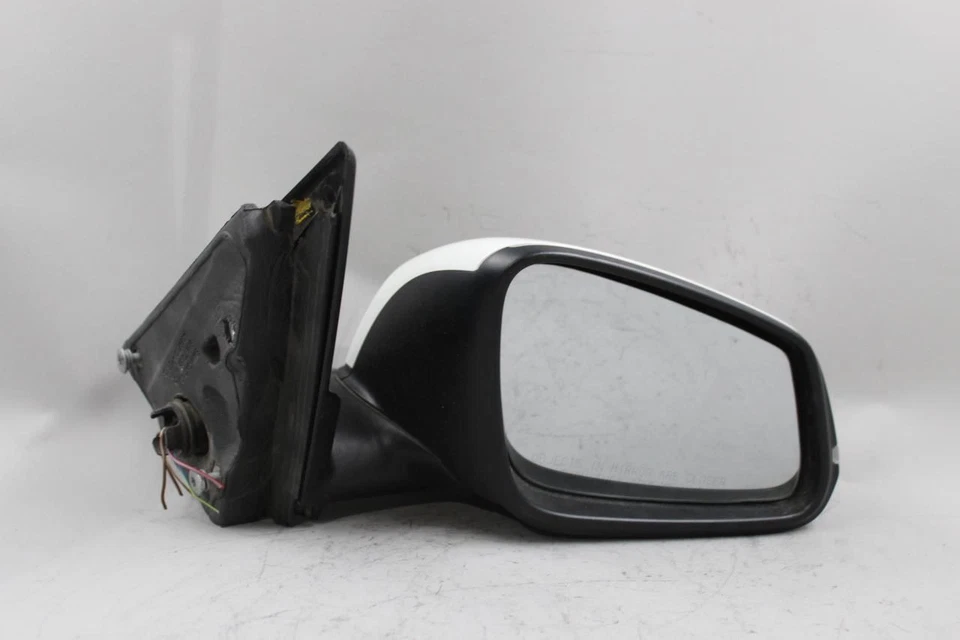 Right Passenger Side White Door Mirror Power Fits 2013-2016 BMW 328i OEM #41645 - Image 3 of 4