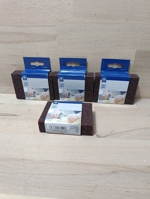 4x Universal Schleifklotz Schleifschwamm auswaschbar mittel / grob LUX Tools