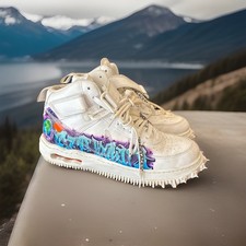 Nike Off-White x Air Force 1 SP Leather Mid Graffiti for Sale