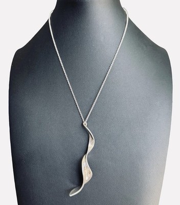 Tiffany & Co Frank Gehry Orchidee Twist Anhänger Halskette Sterling 925 16''