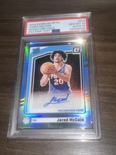 2024 Panini Donruss Optic Jared McCain RC HOLO PSA 10 AUTO 10