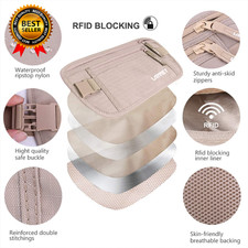 Cinturón De Dinero De Con Bolsillo Con Cremallera | Accesorios De