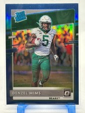 Denzel Mims 2020 Chronicles Draft Picks Donruss Optic Blue Prizm #11 (RC) Baylor