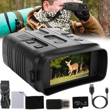 Night Vision Goggles 4K Full-Color 10X Zoom Binoculars with 64G Card WIFI APP