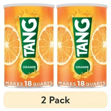 (2 PACK) Tang Jumbo Orange Drink Mix with Vitamin C, 58.9 oz Canister